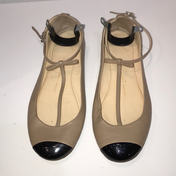 Giuseppe Zanotti Shoes - Giuseppe Zanotti Ballet Flats with Ankle Strap Bow